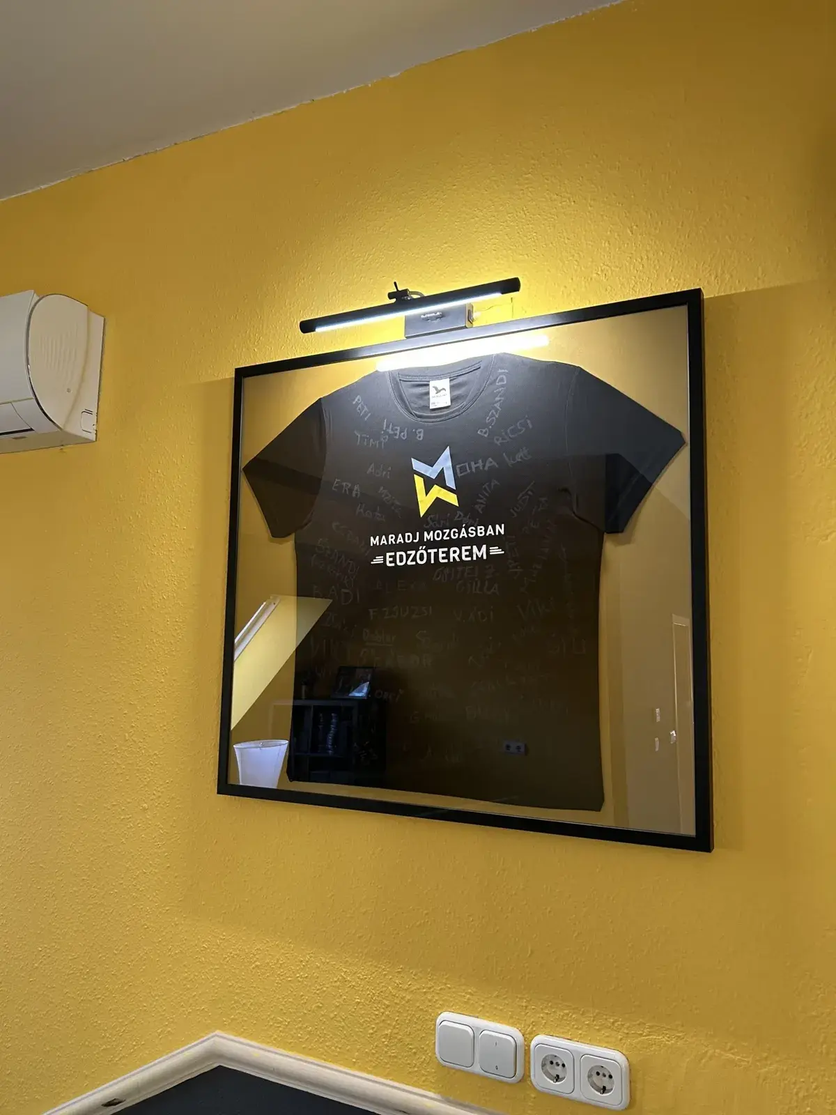 MM logó – edzőterem fal